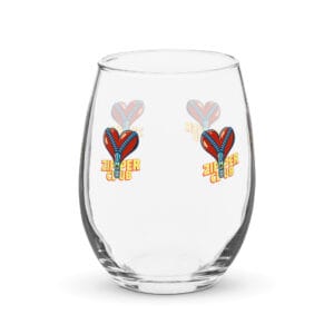 Heart Surgery Themed Stemless Wine Glass